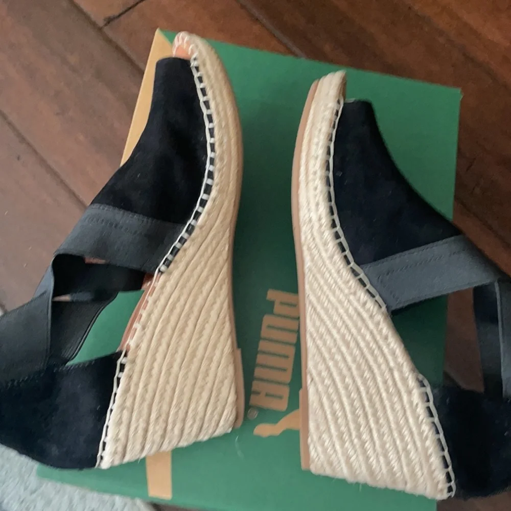 Gentle souls signature espadrille cross elastic wedge #19